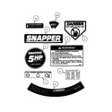 Snapper MCRP215015KWV decals (part 1) diagram