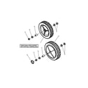 Snapper RP215517HC front wheels diagram