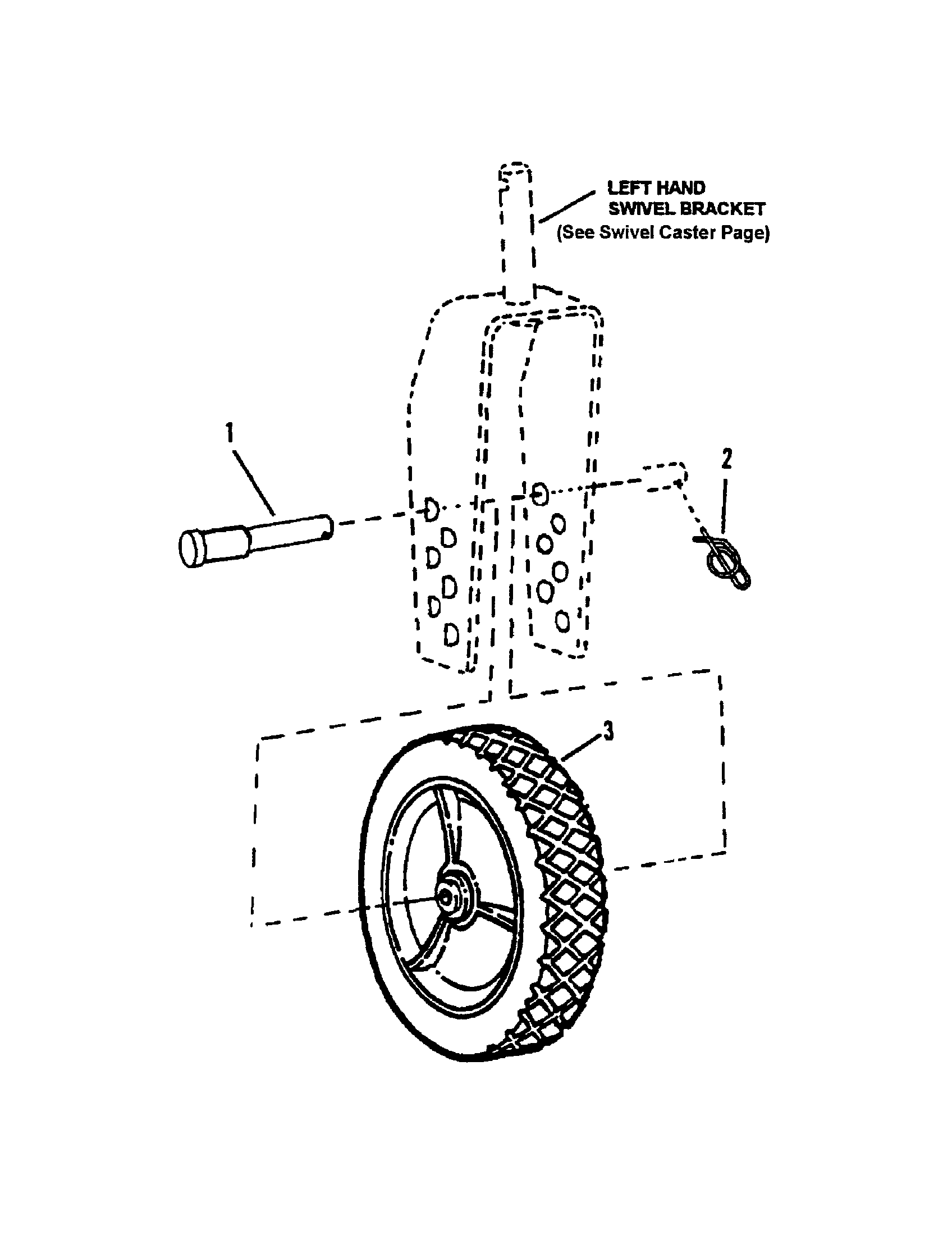 Snapper ERP217017BV front wheels - swivel model diagram