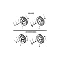 Snapper RP215517HC rear wheels diagram
