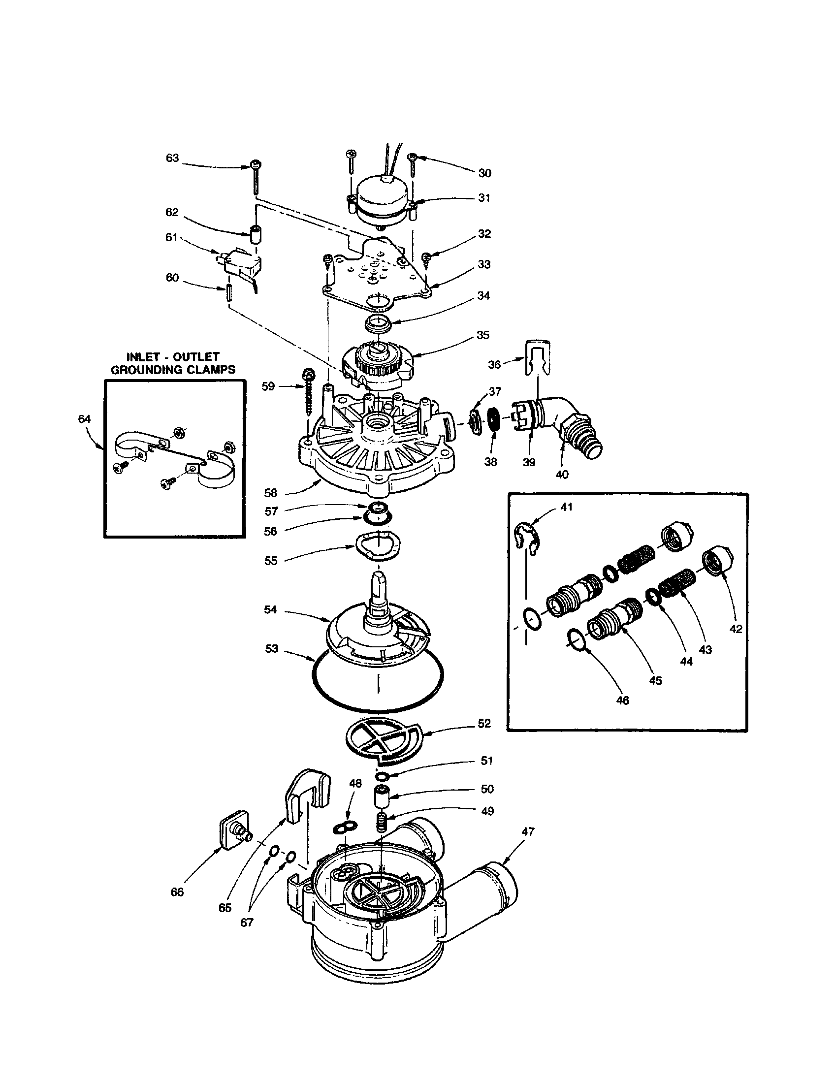 Kenmore 625348251 valve body/rotor/disc diagram