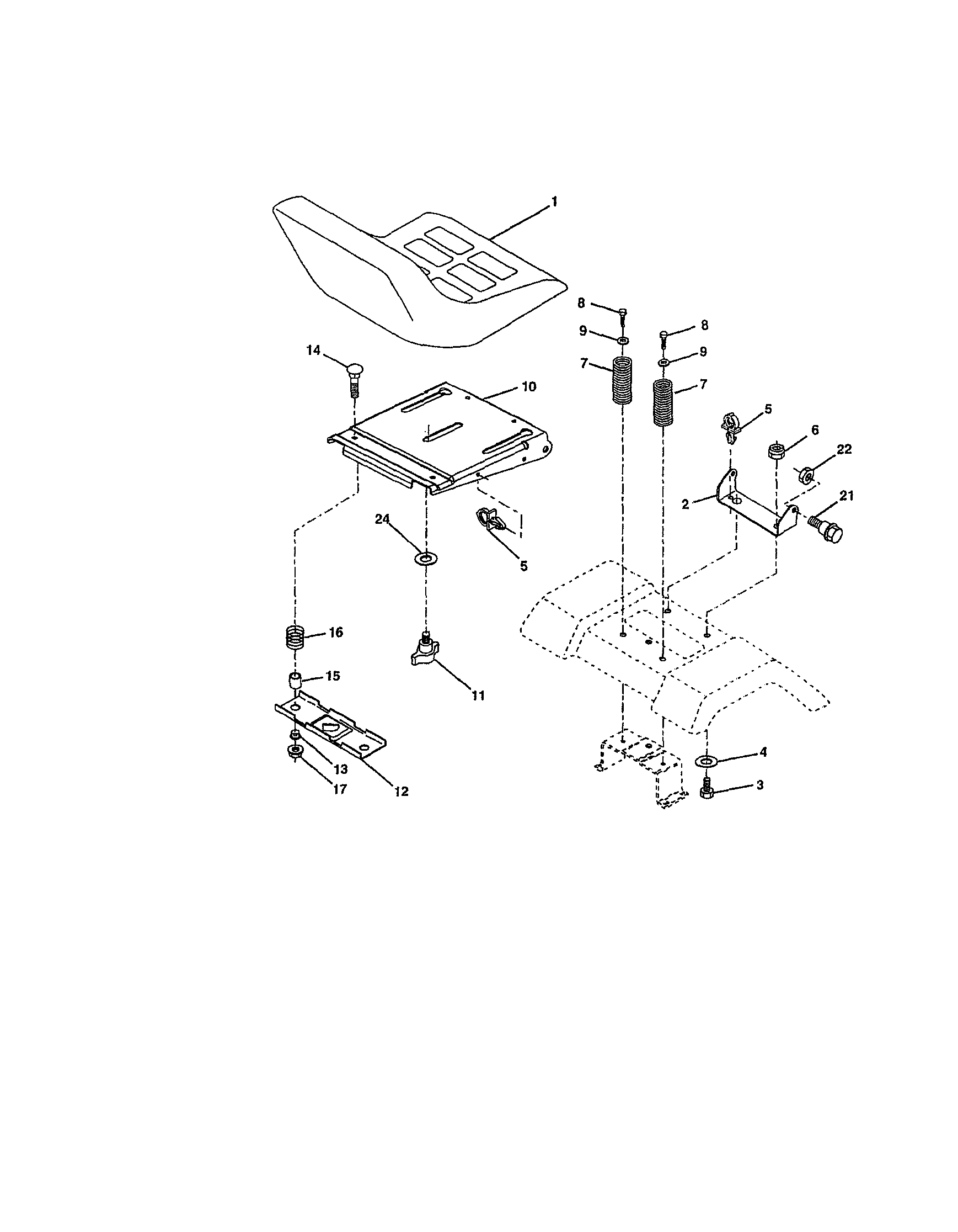 Craftsman 917273402 seat diagram