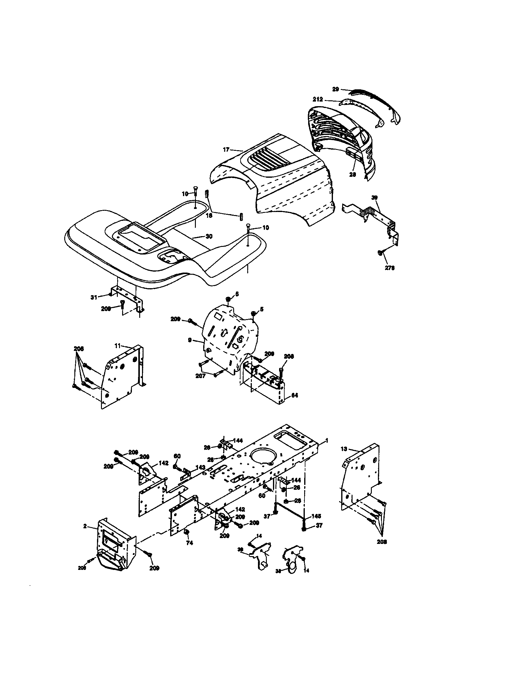 Craftsman 917273381 chassis and enclosures diagram
