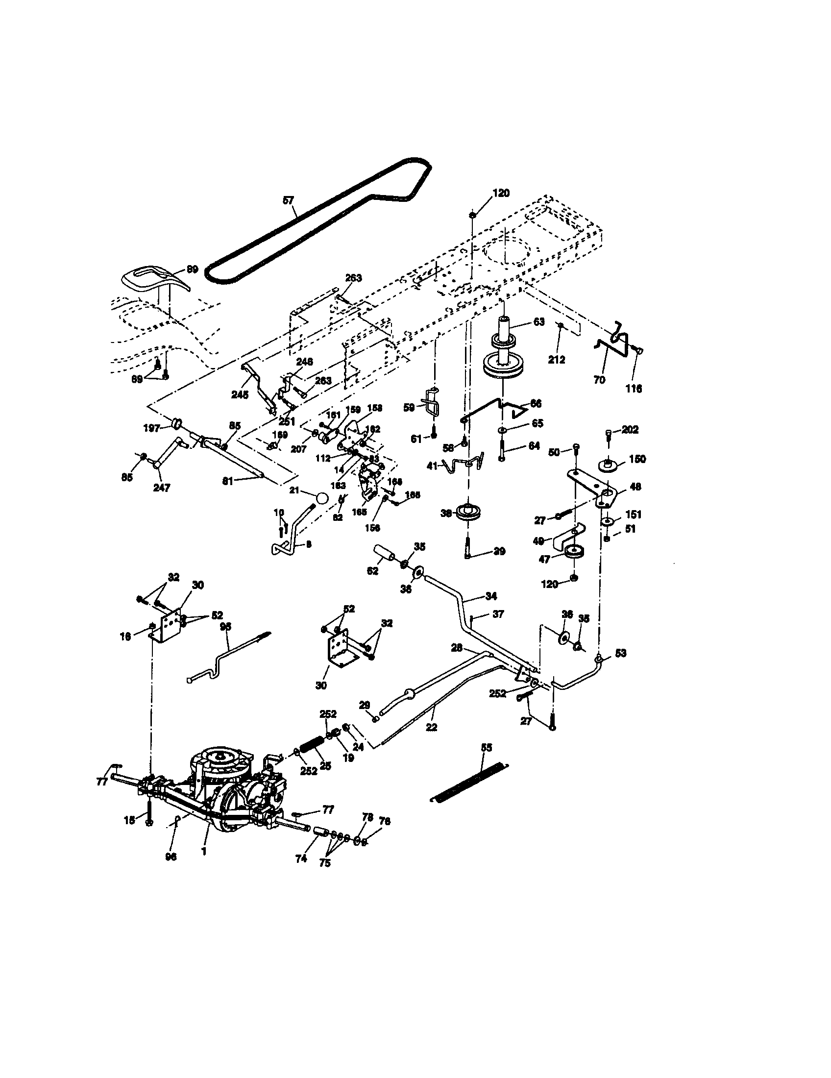 Craftsman 917273381 ground drive diagram