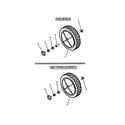 Snapper P217018BV rear wheels diagram