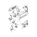 Snapper MRP216017B rear wheel brackets, latches diagram
