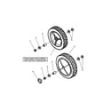 Snapper MRP216017B front wheels diagram