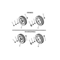 Snapper MRP216017B rear wheels diagram