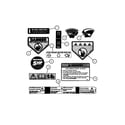Snapper MRP216017B decals diagram
