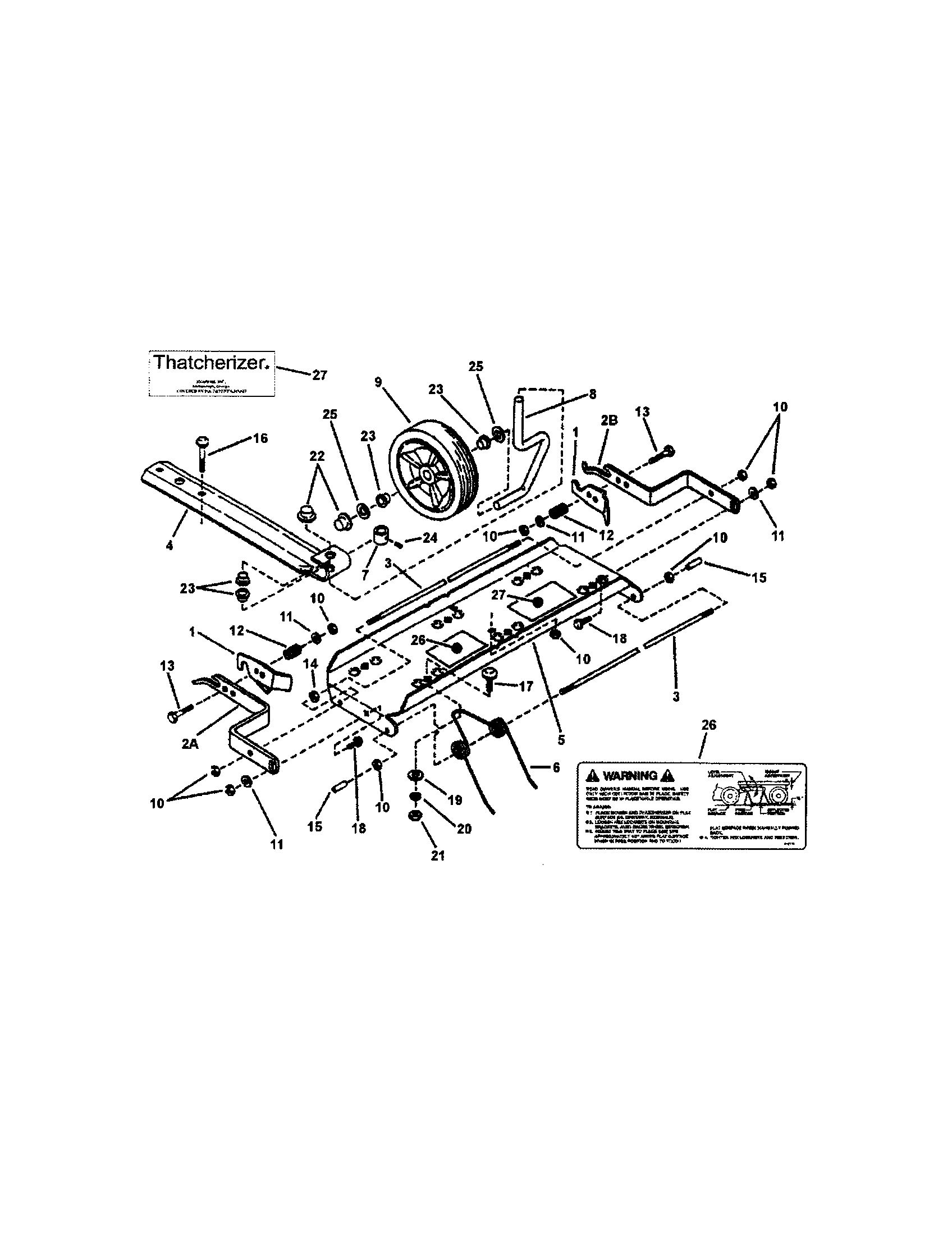 Snapper EMRP216517B thatcherizer accessory diagram