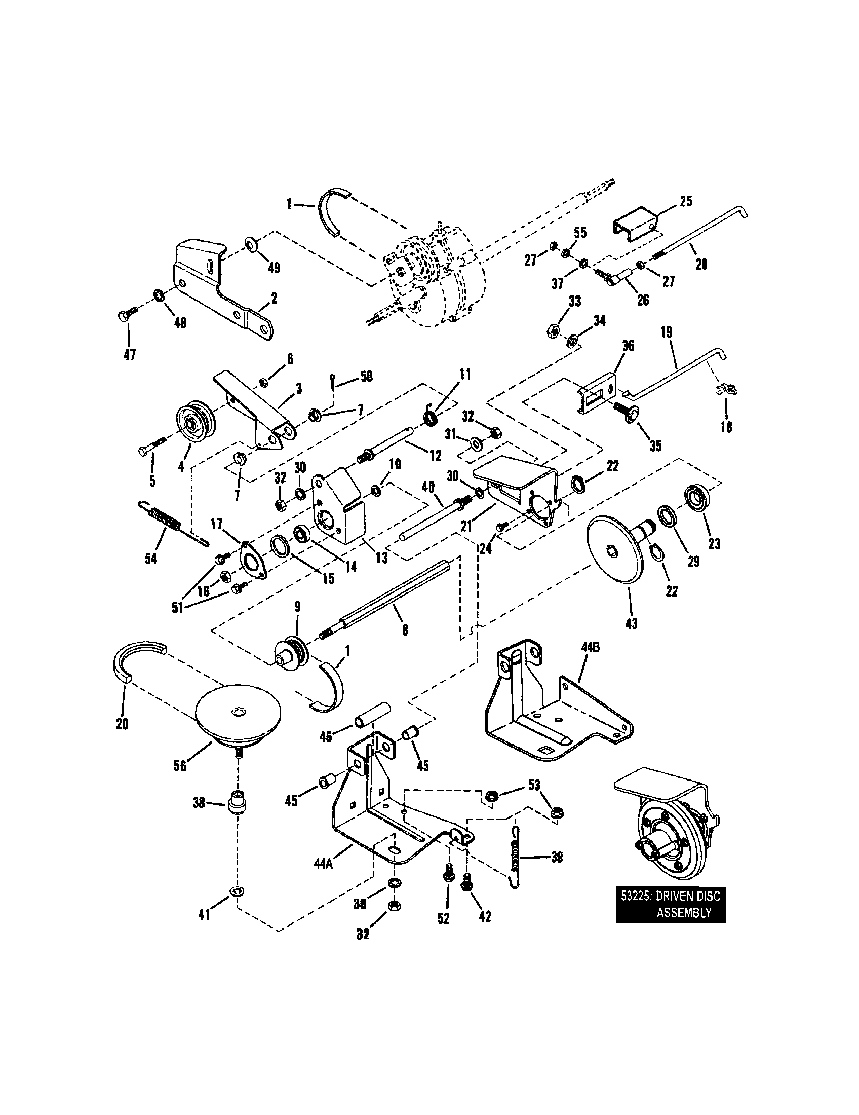 Snapper MRP216518B drive system self-propelled diagram