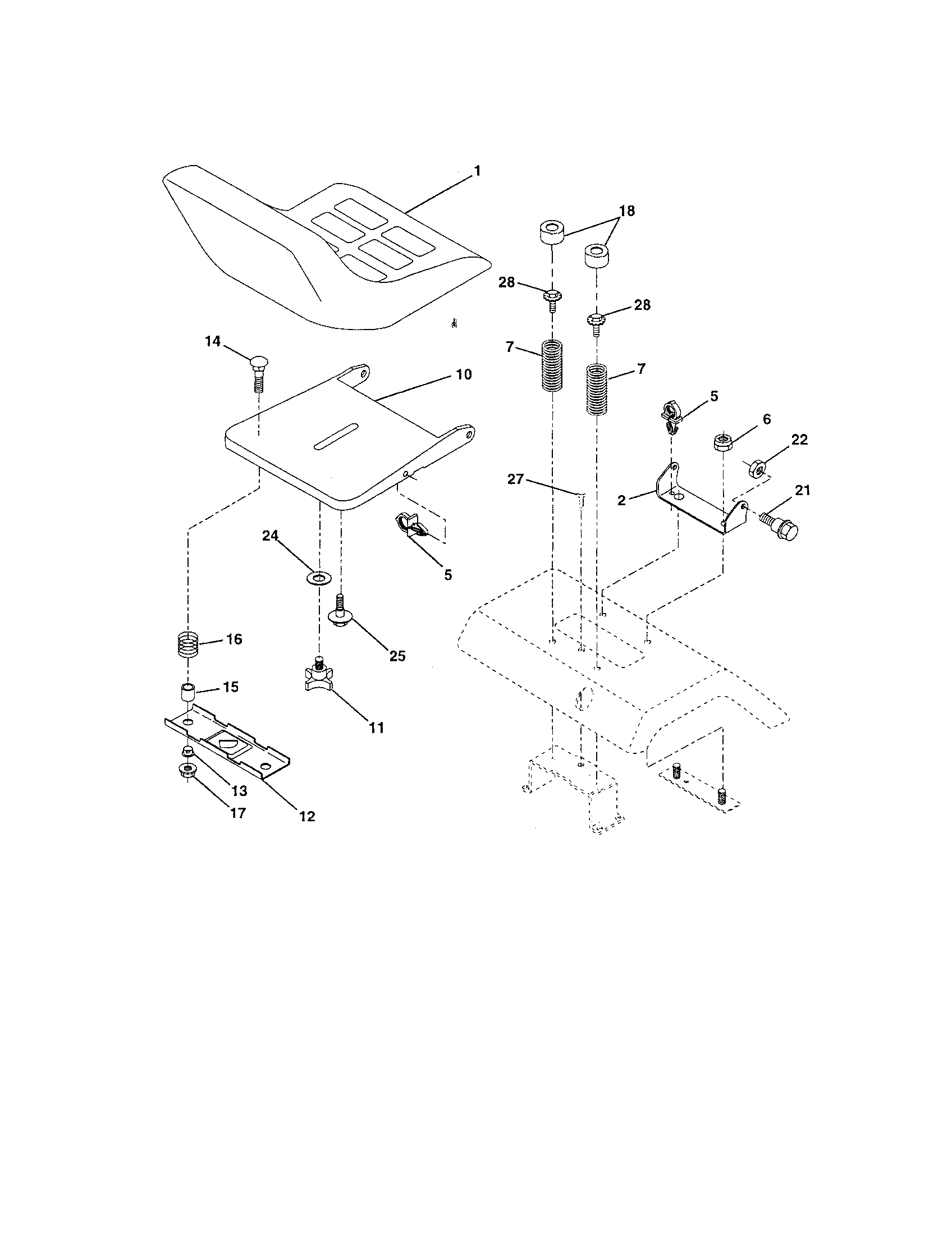 Craftsman 917258680 seat diagram