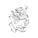 Snapper 7800032 side chute adapter diagram