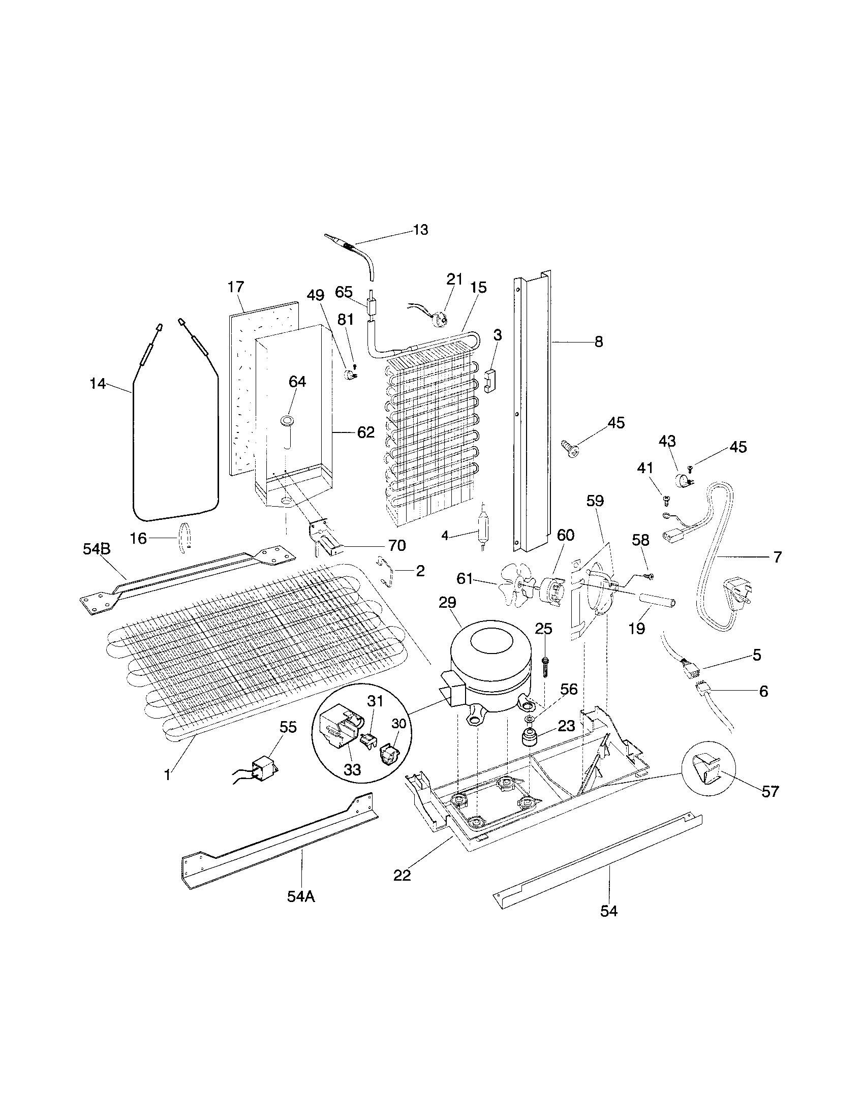 Frigidaire FRS26ZRGB7 system diagram