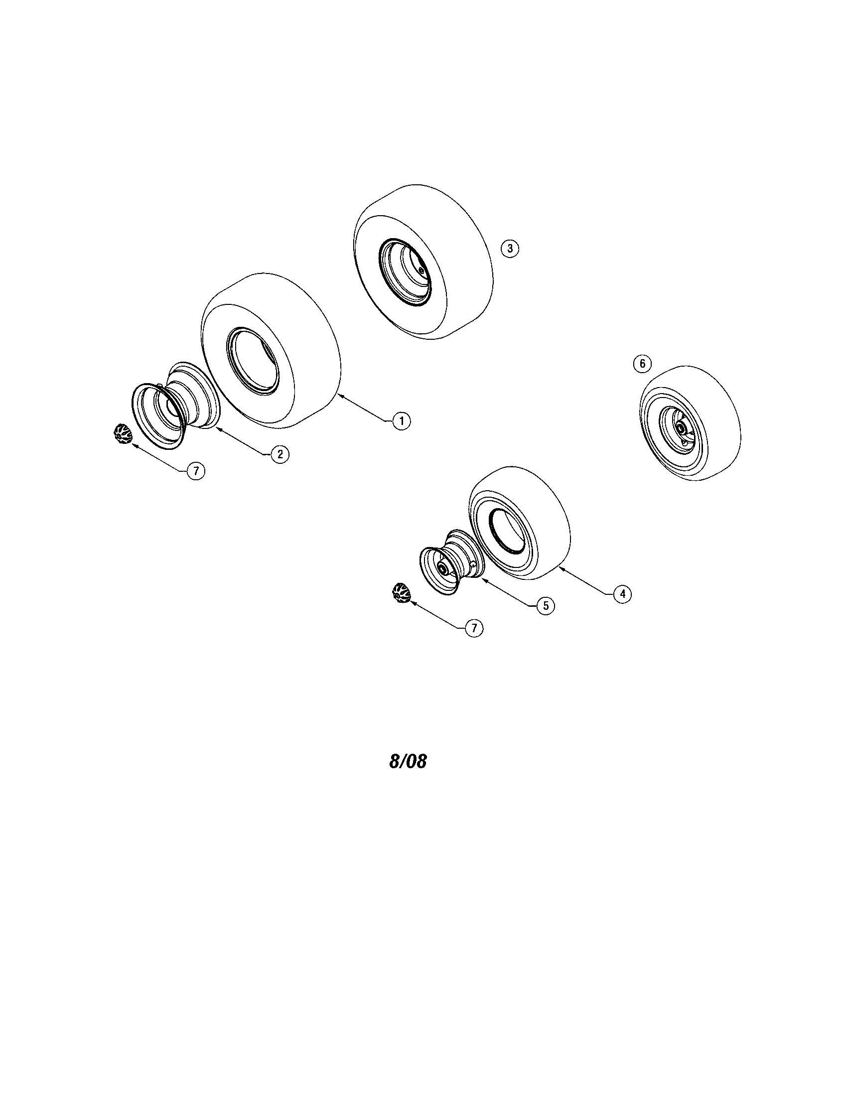 Toro LX460 wheels diagram