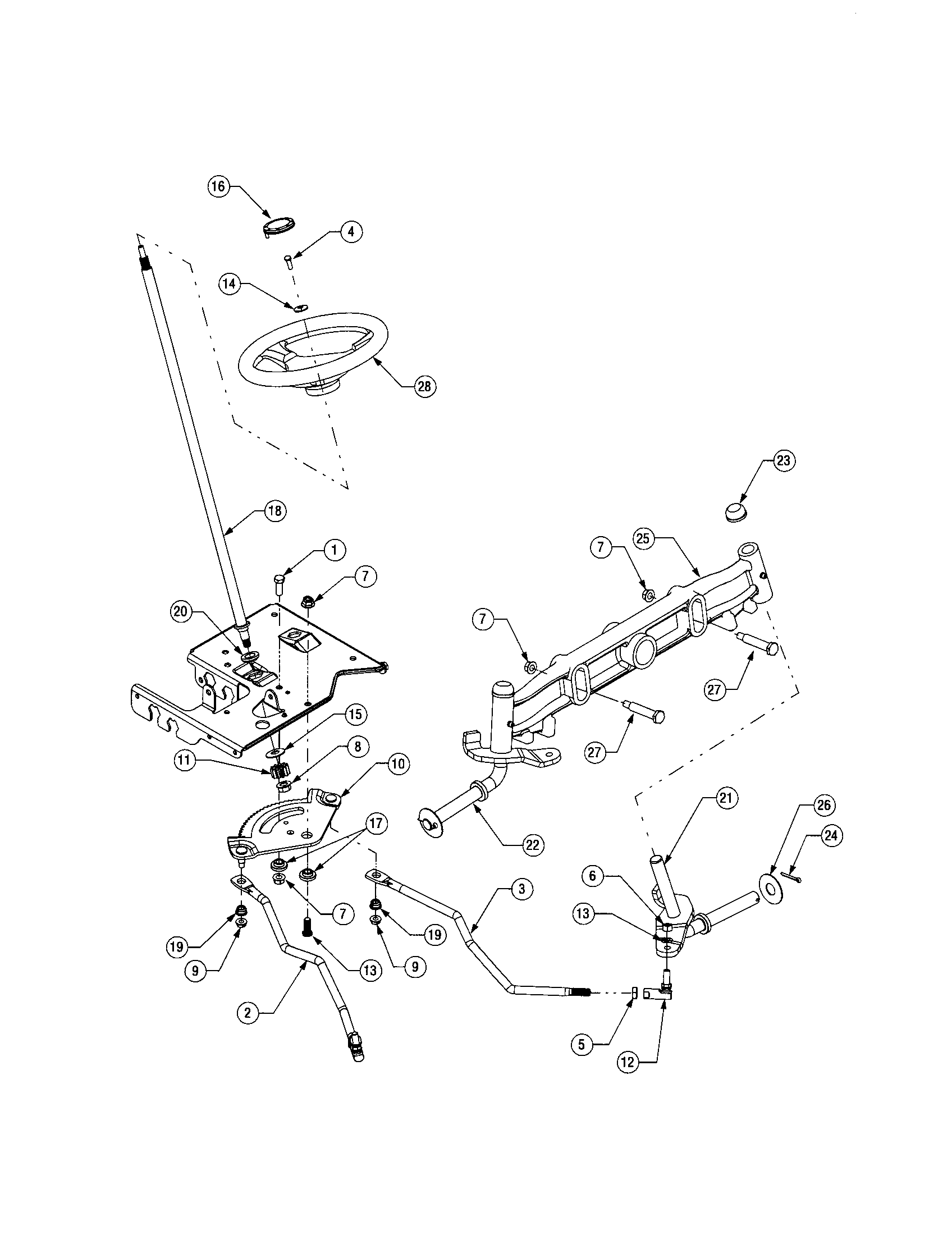 Toro LX460 steering diagram