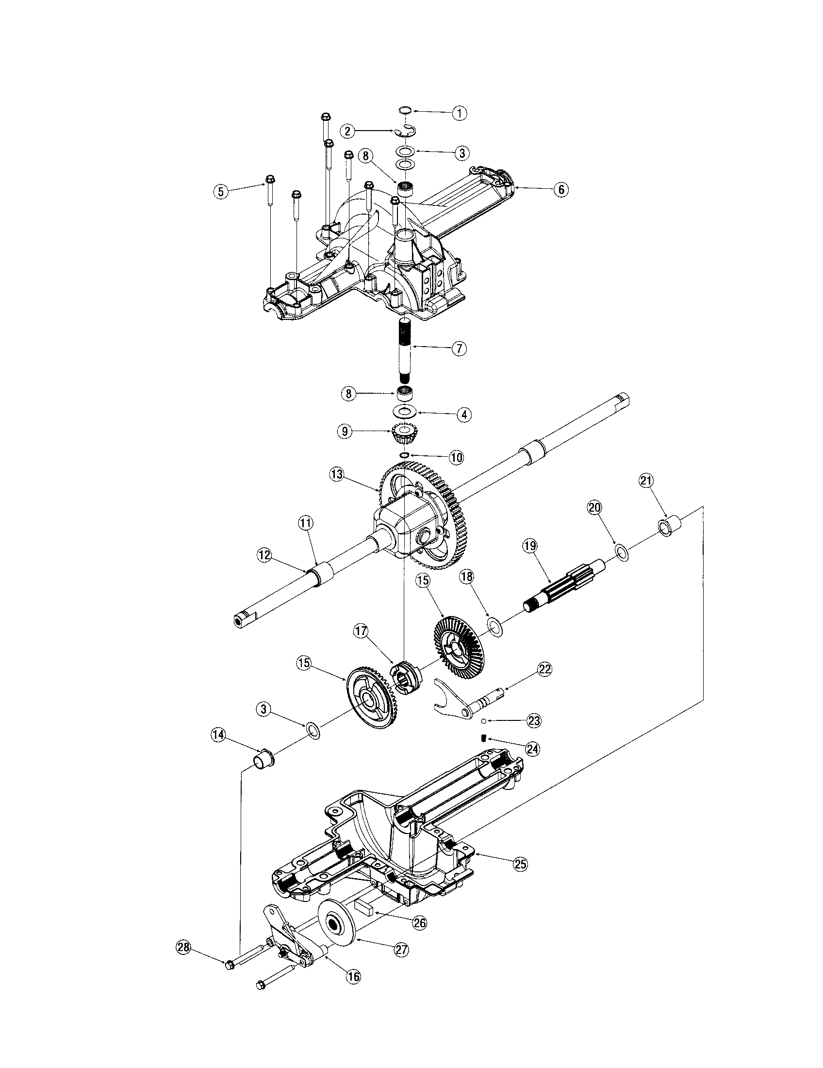 Toro LX460 differential diagram