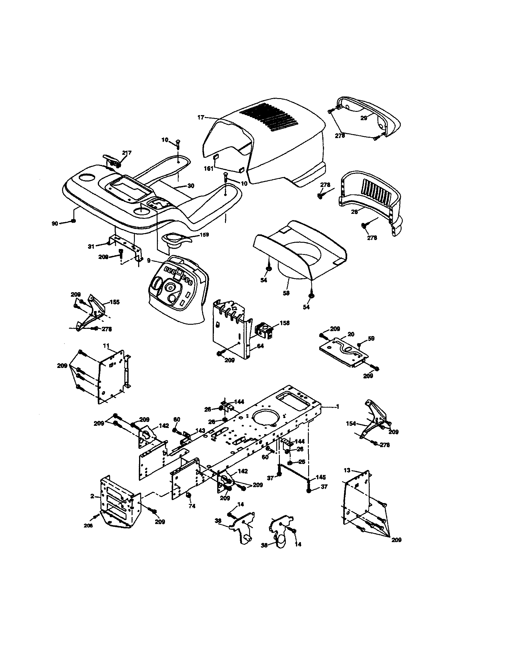 Craftsman 917275685 chassis and enclosures diagram