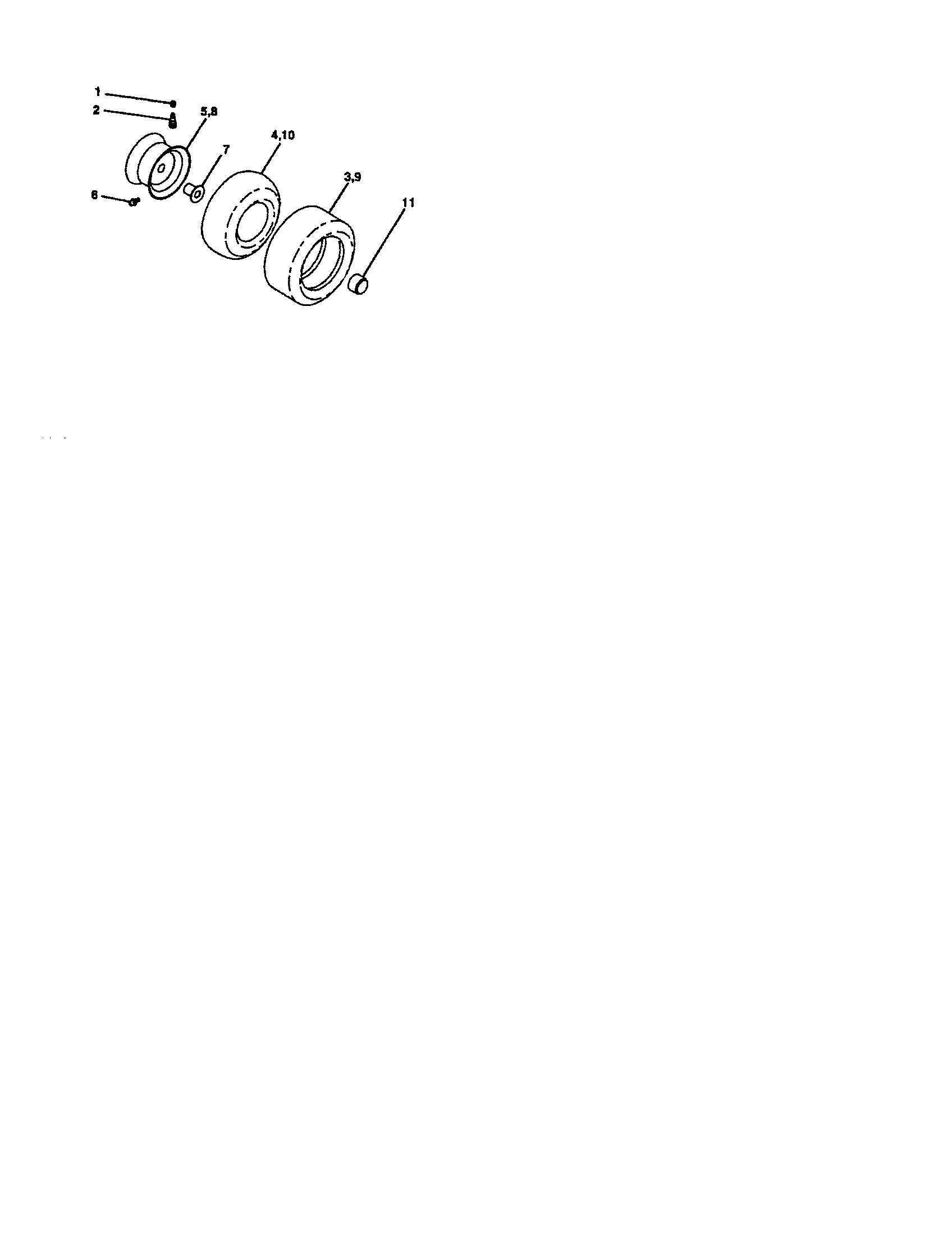 Craftsman 917275685 wheels and tires diagram