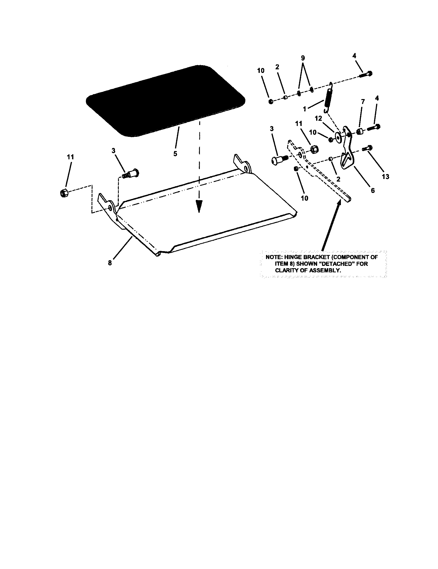 Snapper ZF5201M footrest diagram