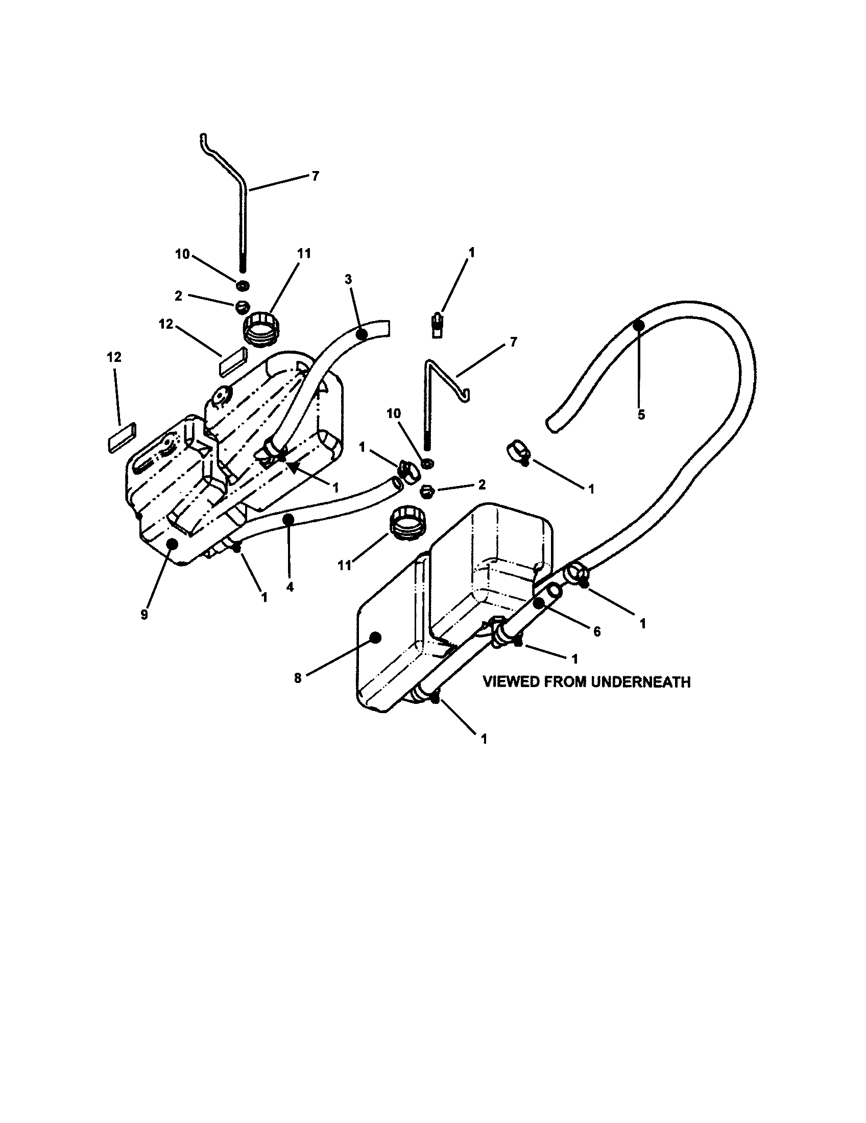 Snapper ZF5201M hydro reservoir diagram