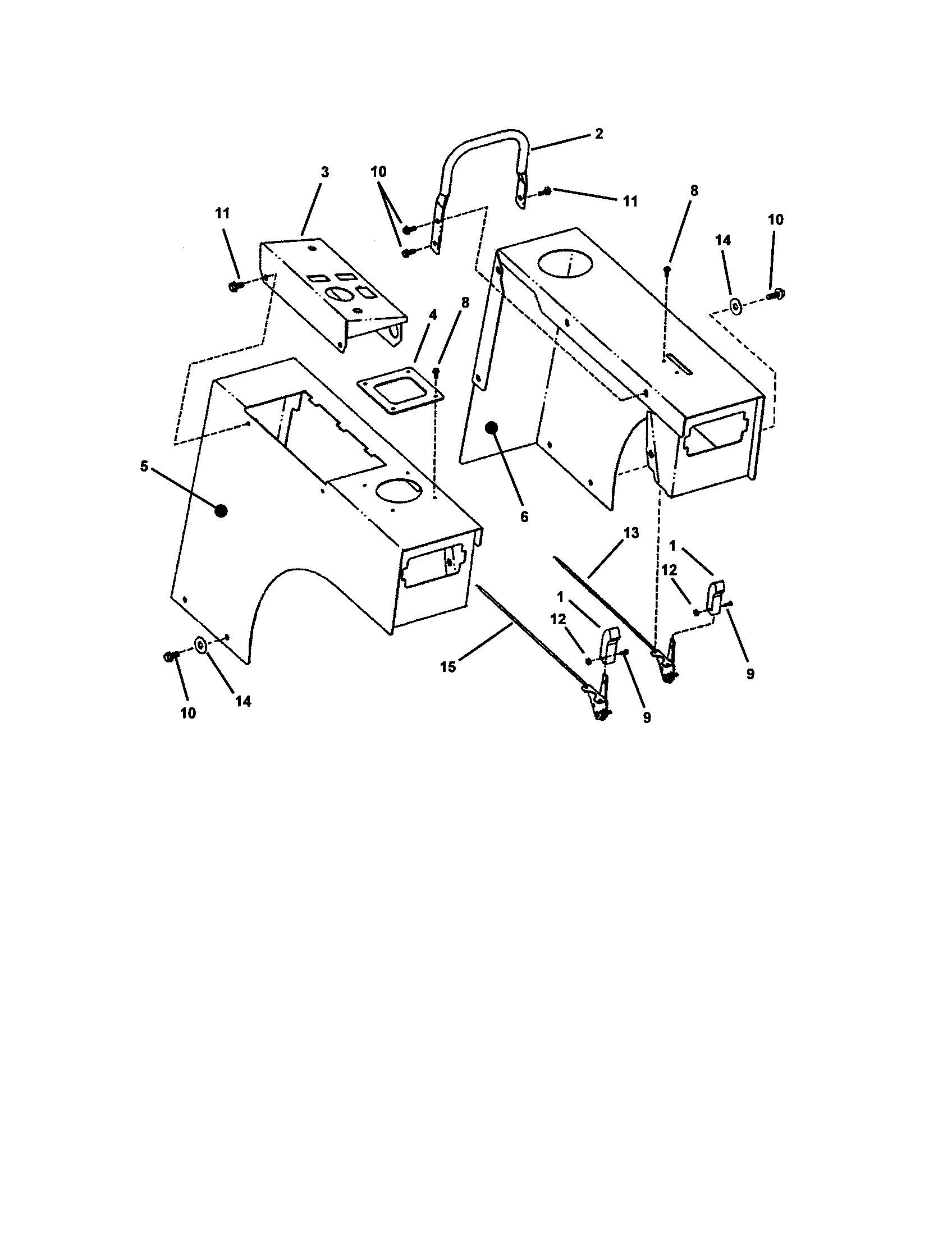 Snapper ZF5201M fender diagram