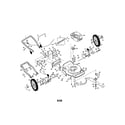 Craftsman 917377050 engine/housing/handle diagram