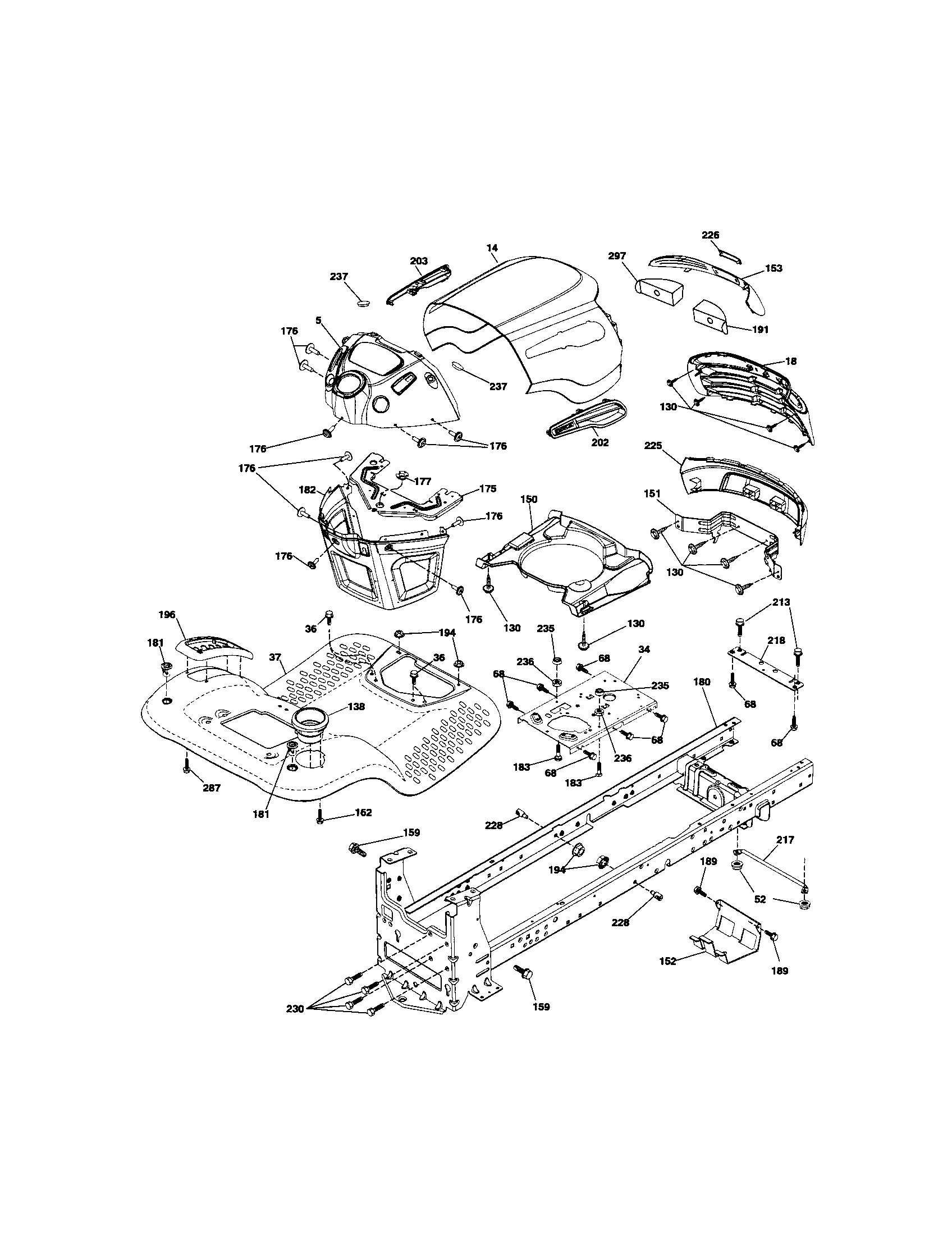 Craftsman 917288123 chassis diagram
