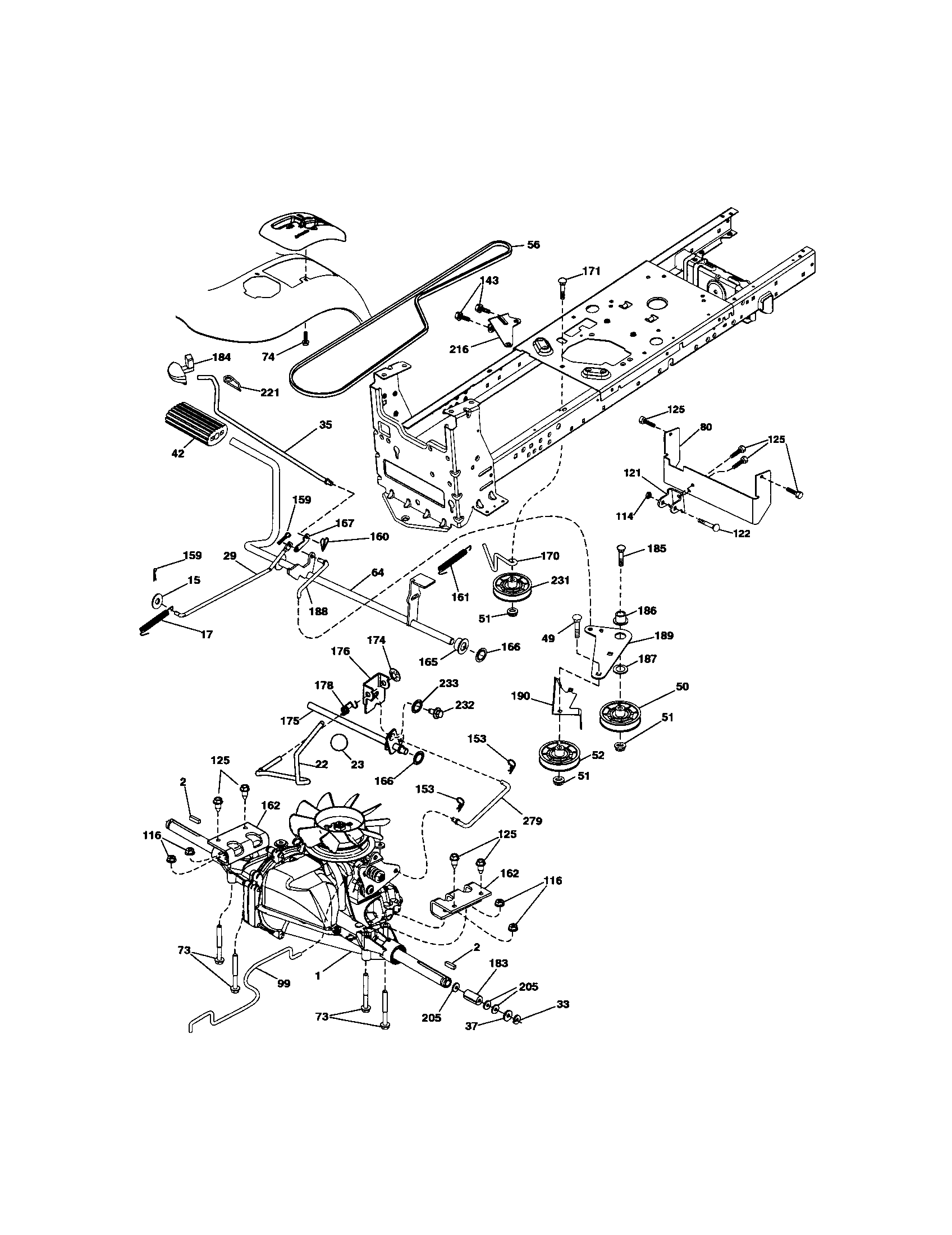 Craftsman 917288123 ground drive diagram