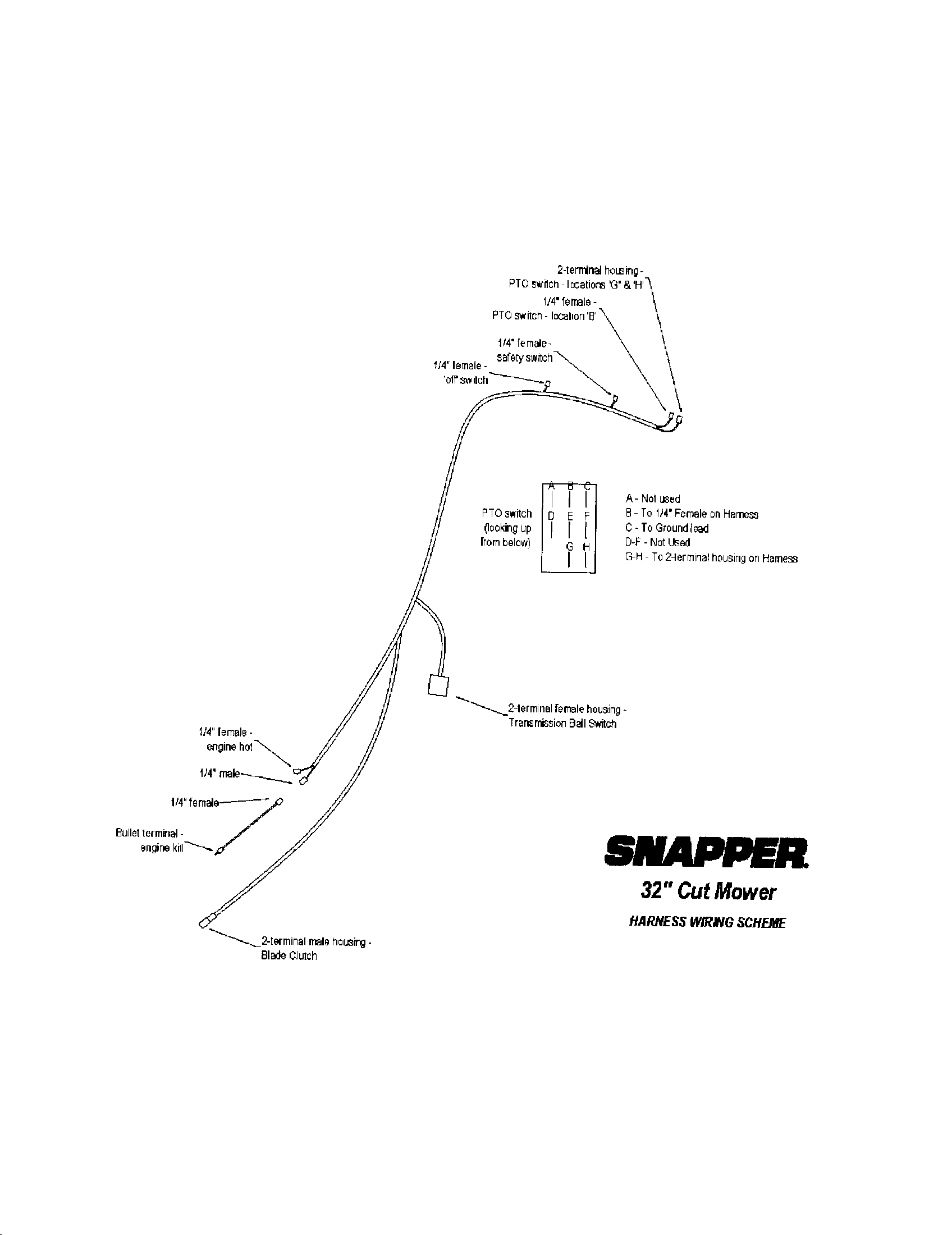 Snapper SGV13320KW wiring harness diagram
