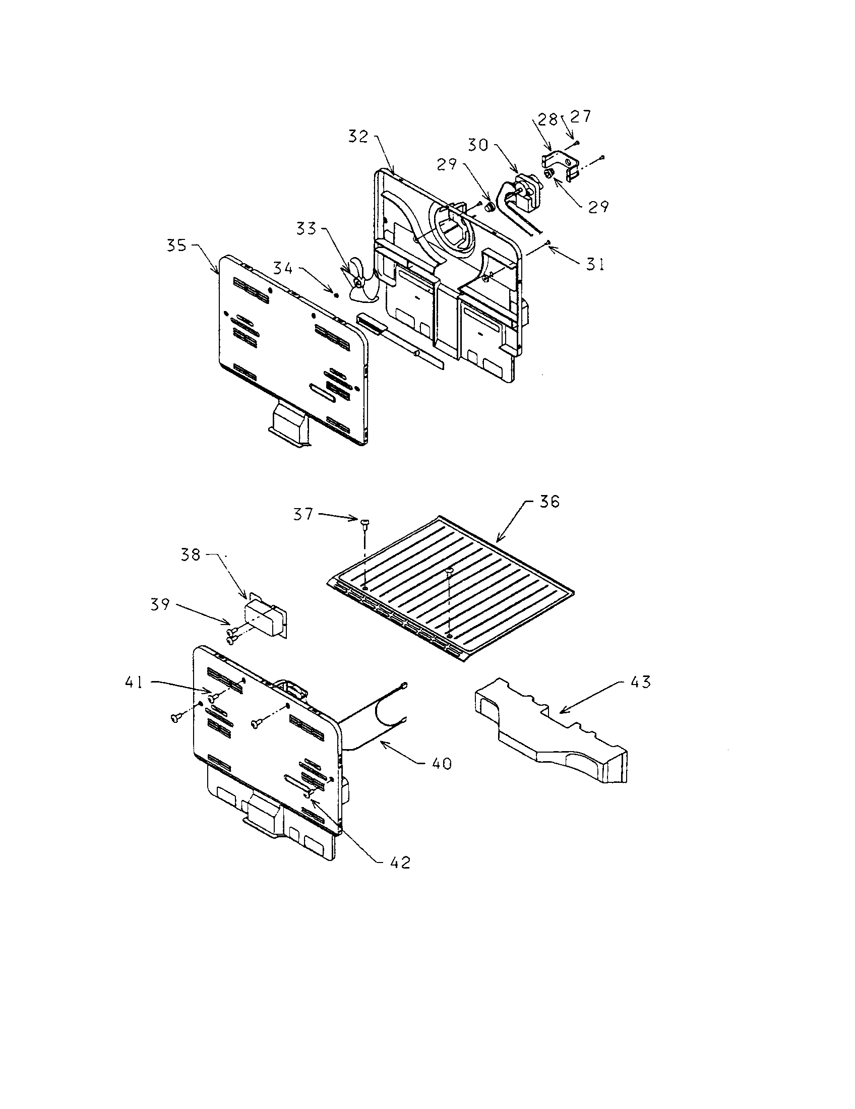 Kenmore 56461040 plate mounting motor/cover diagram