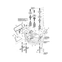 Snapper 2690176 housing & arbor grp-44" diagram