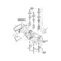 Snapper 2690176 housing & arbor grp-50" diagram