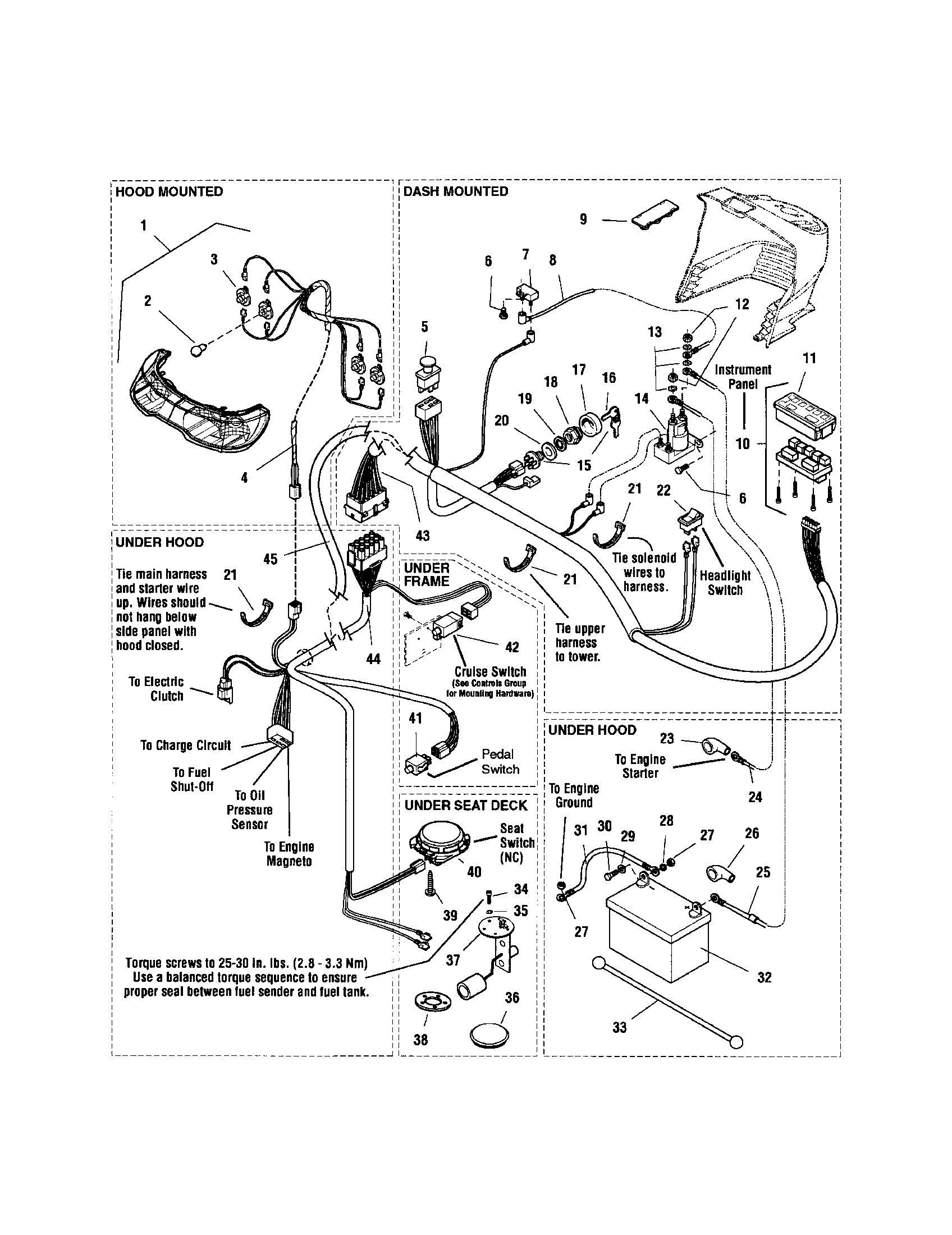 Snapper YT2050 (2690109) electrical-yt 340cca diagram