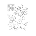 Frigidaire GLGS389FSE burner diagram