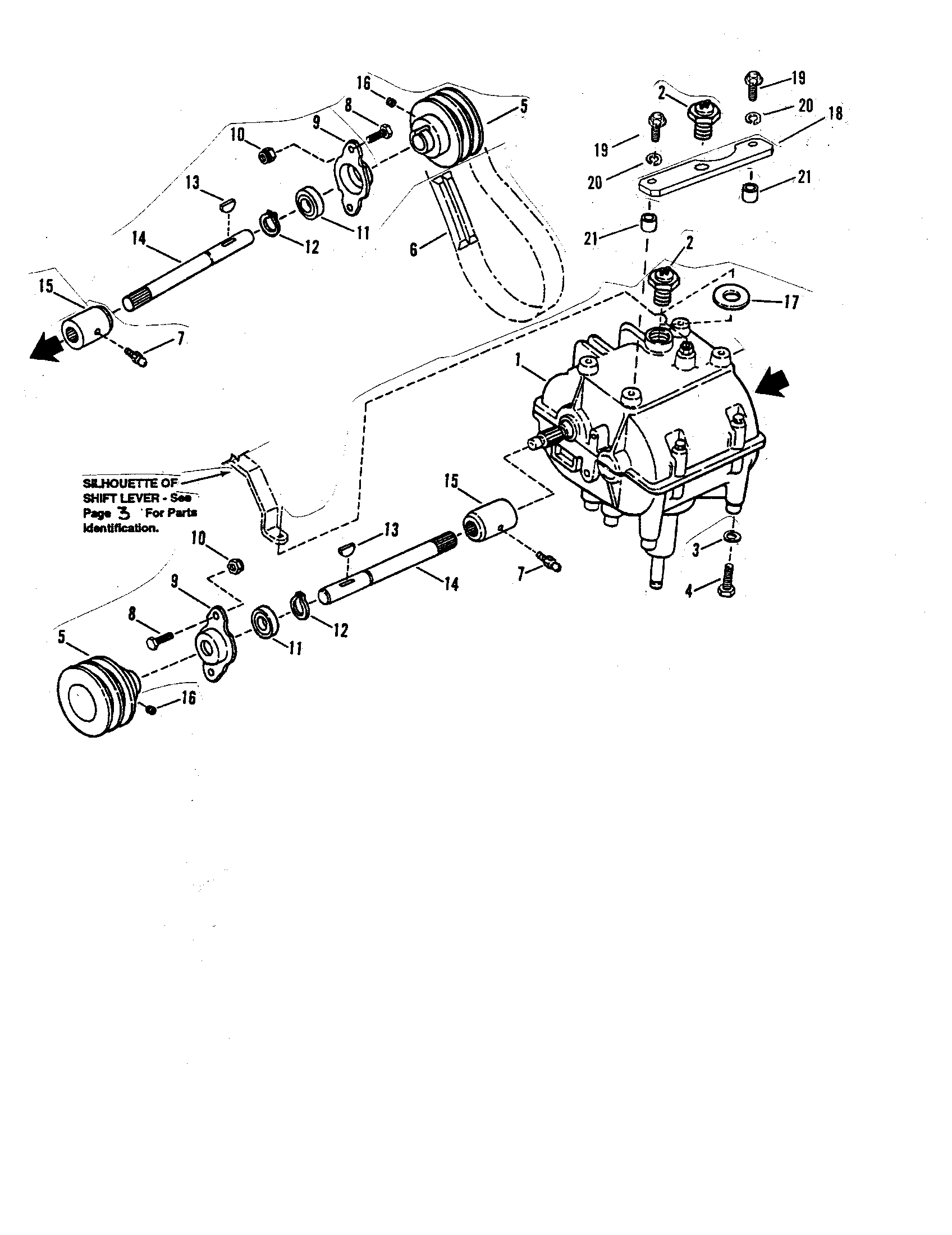Snapper SPP140KW transmission drive diagram