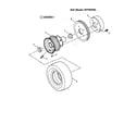 Snapper SPL1250KW traction, rear wheel diagram