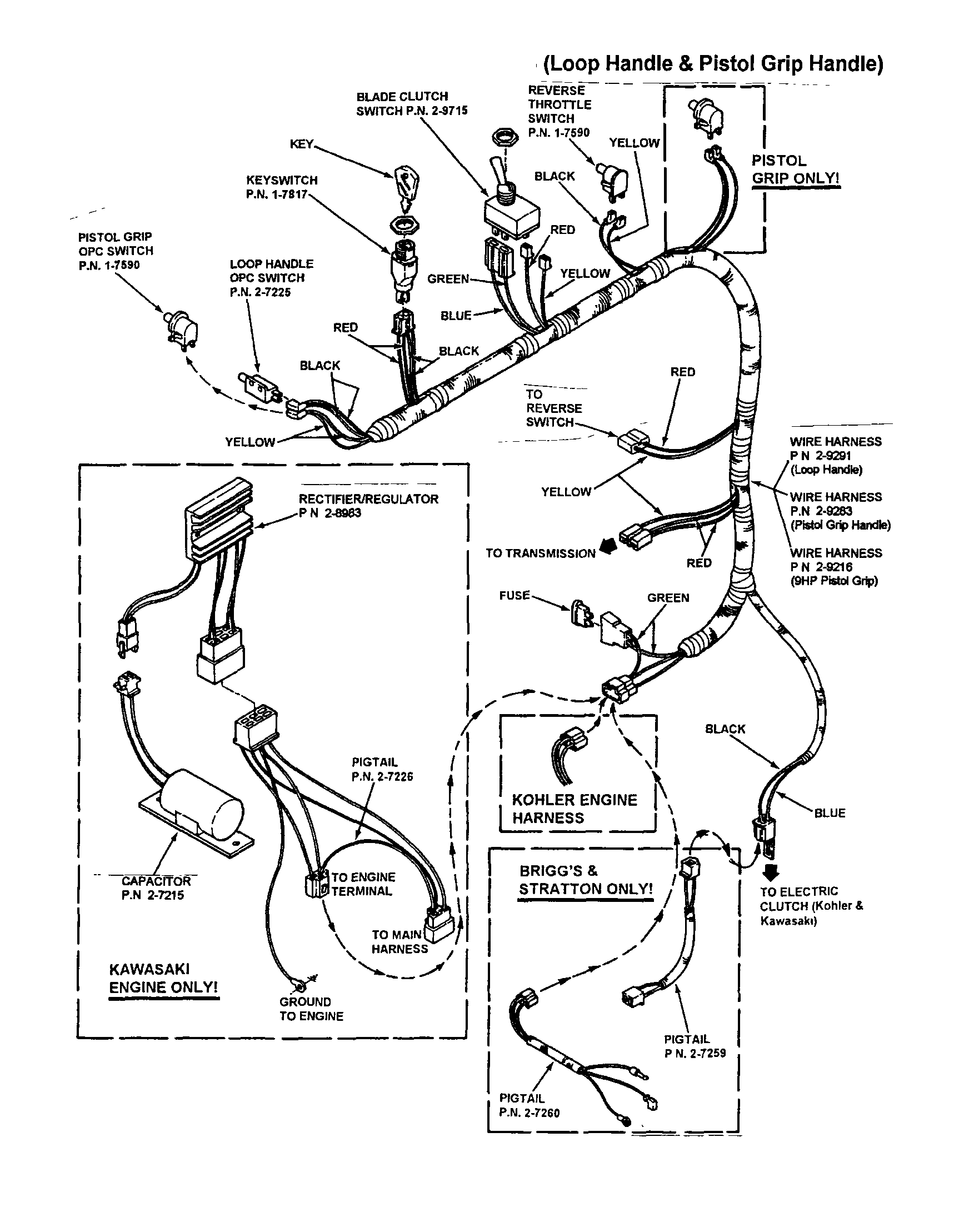 Snapper SPP140KW electrical components diagram