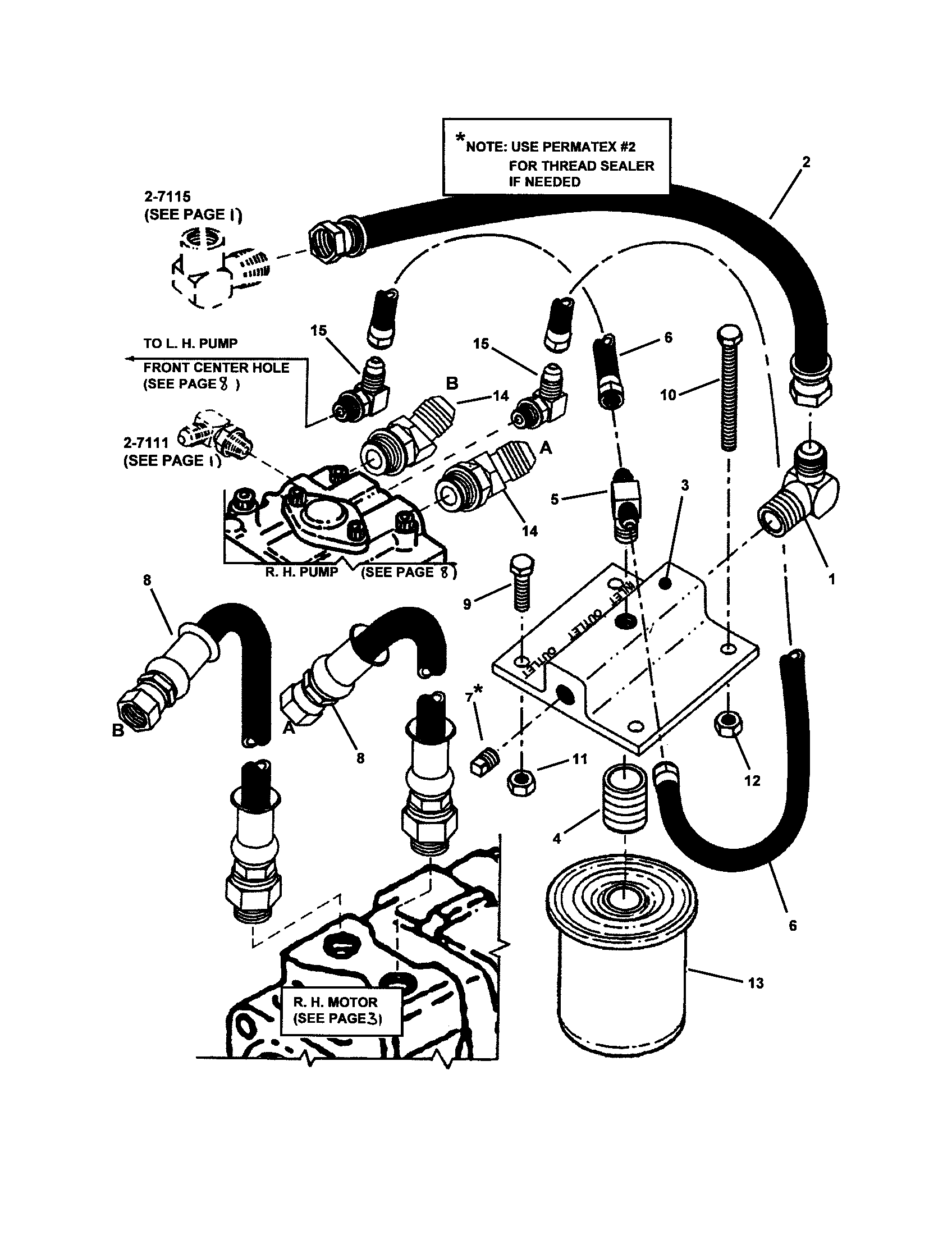 Snapper SPA520-SERIES 0 hose diagram
