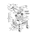 Snapper SPLH160BV 36" mower deck (fixed height) diagram