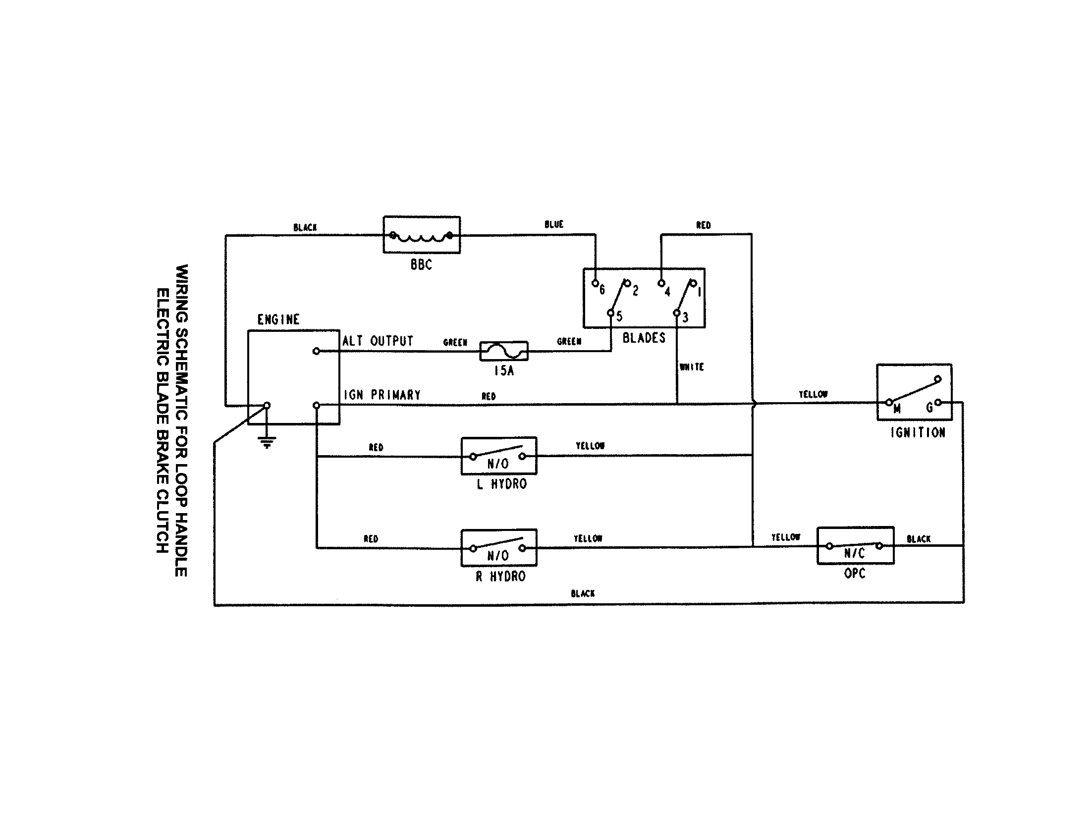 Snapper SPA520-SERIES 0 wiring schematic diagram