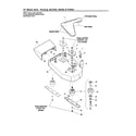 Snapper SFH13320KW housing/spindles/blades/pulleys diagram