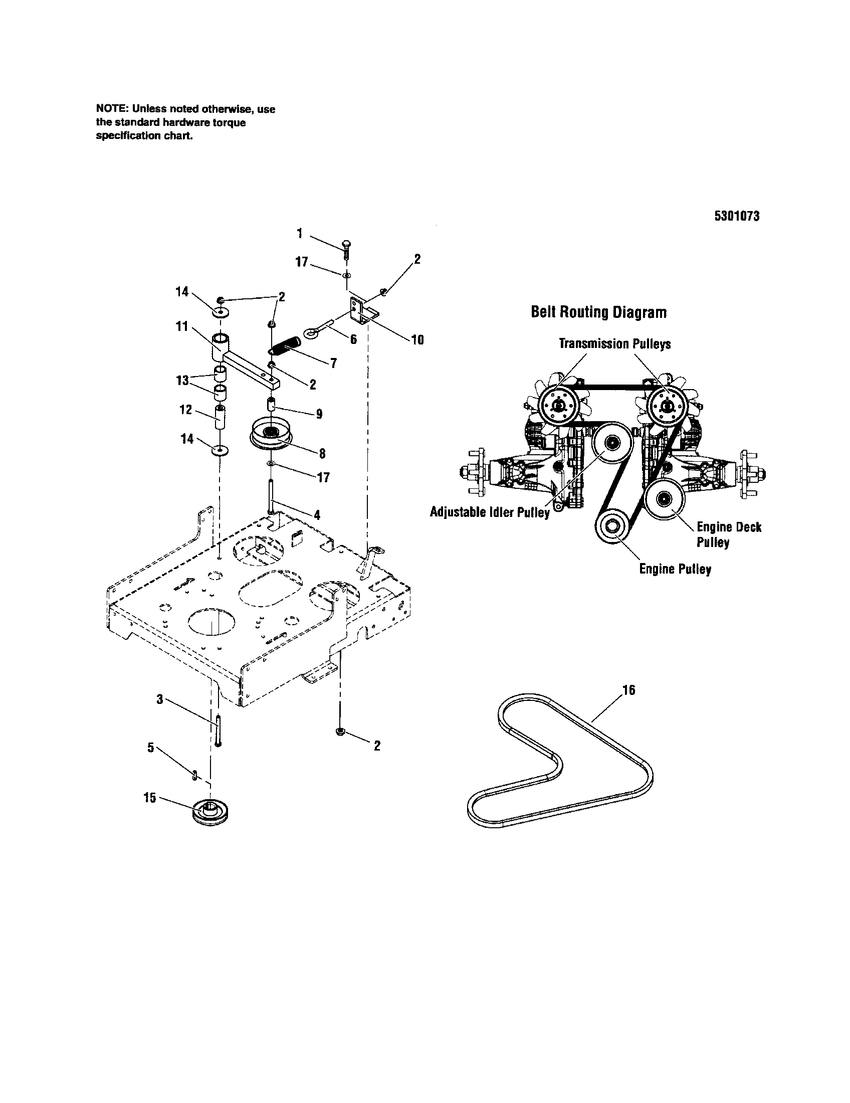 Snapper 5900700 pump drive diagram