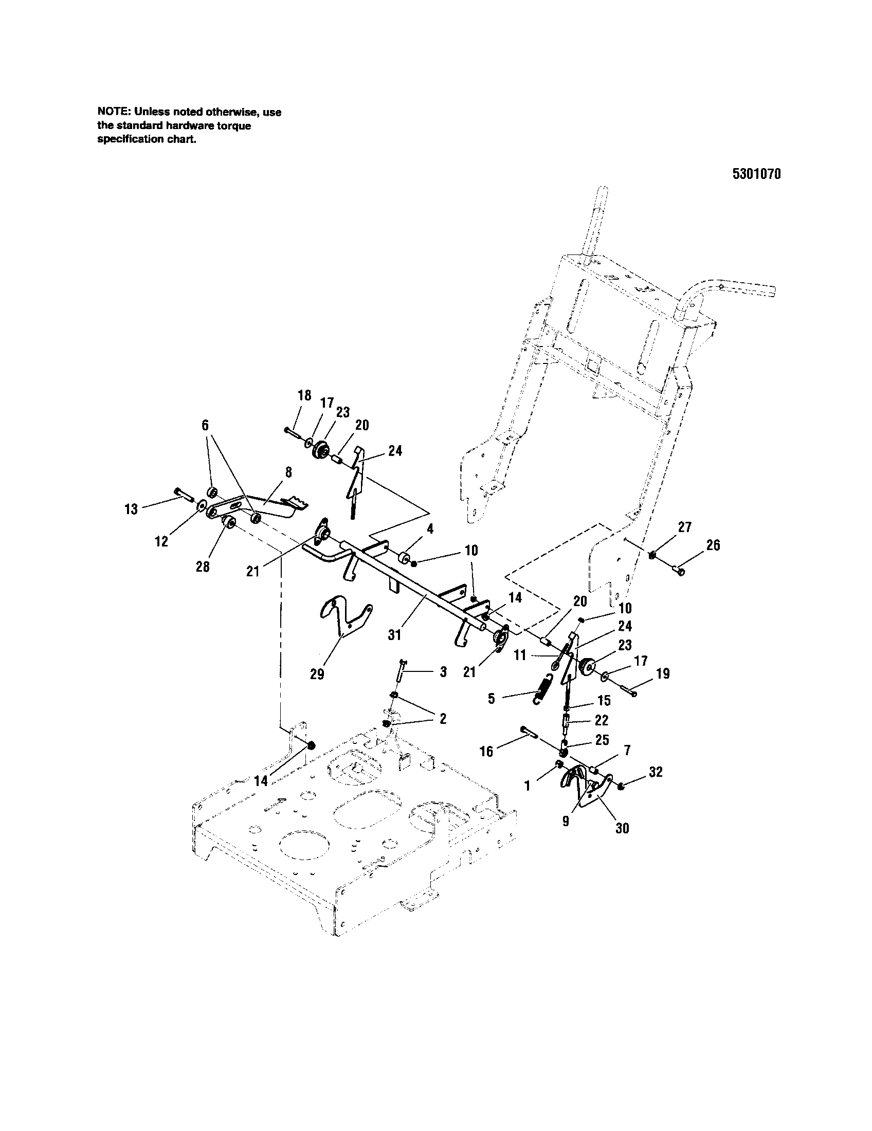 Snapper 5900700 motion control-lower diagram