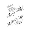Snapper R195517B wheels/guards/axles diagram