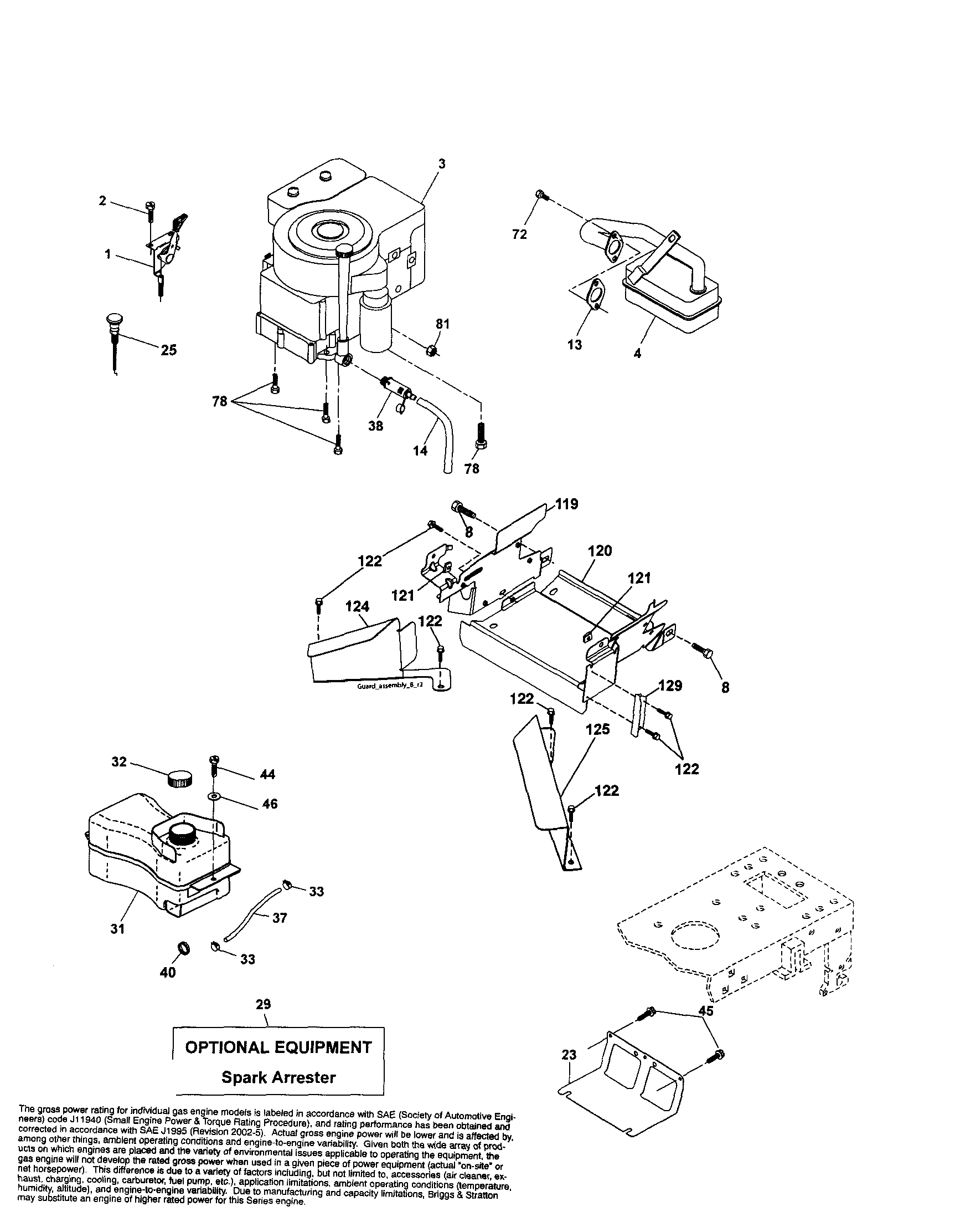 Craftsman 917256740 engine diagram