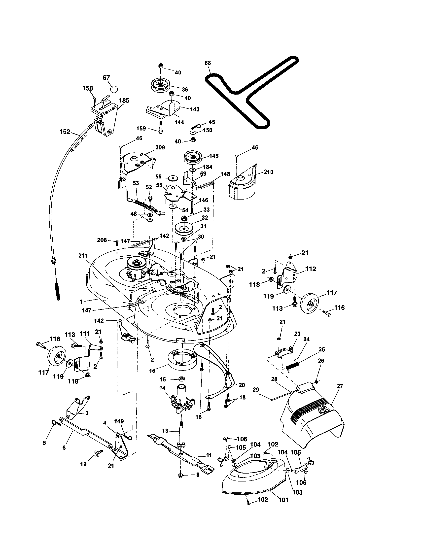 Craftsman 917256740 mower diagram