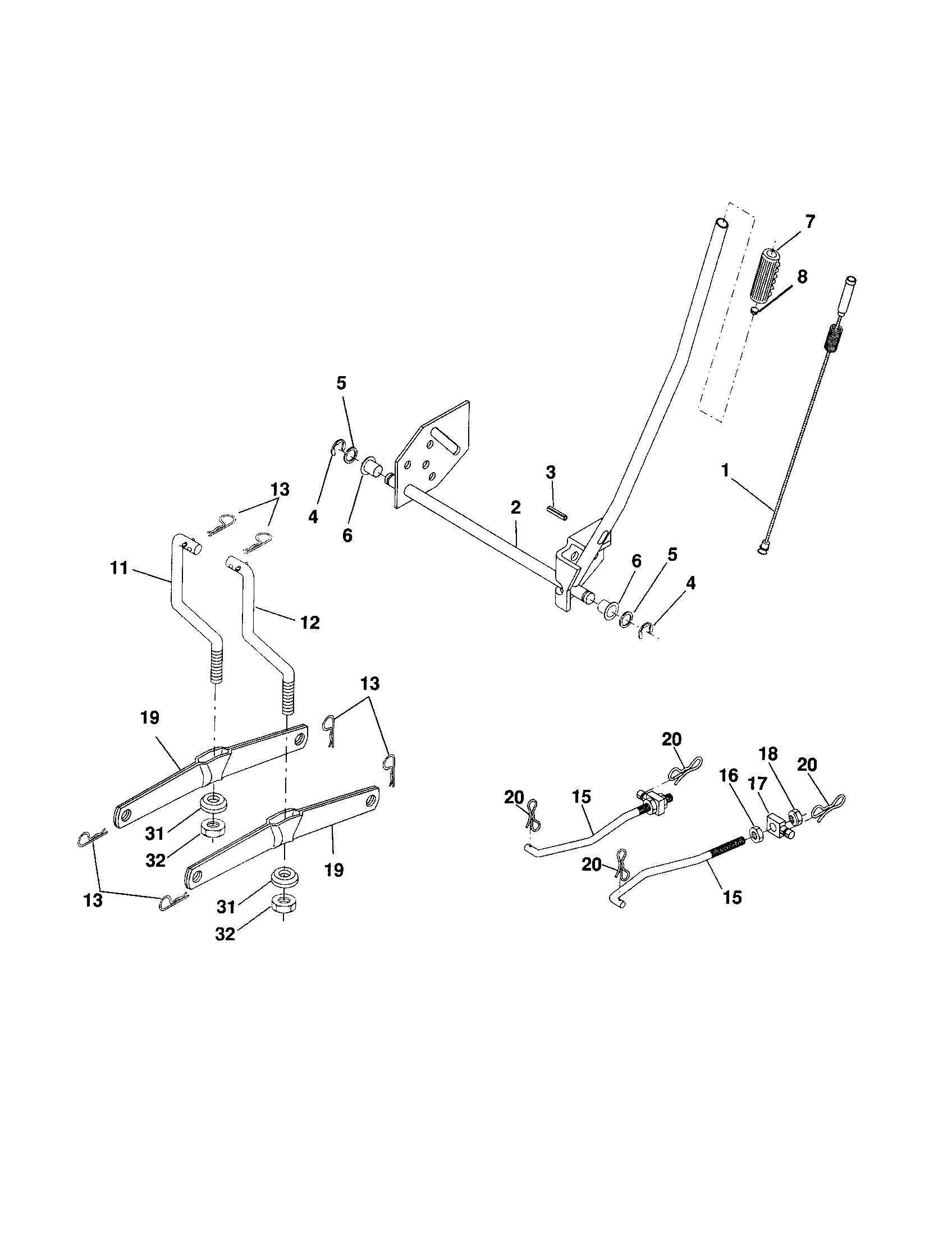Craftsman 917256740 lift diagram