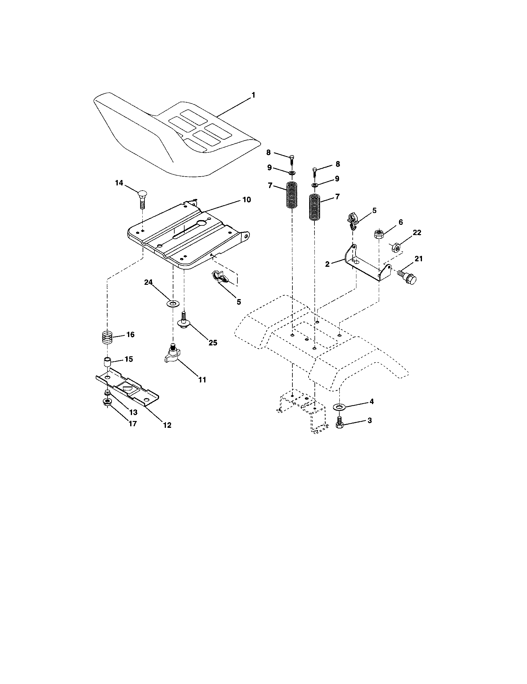 Craftsman 917257400 seat diagram