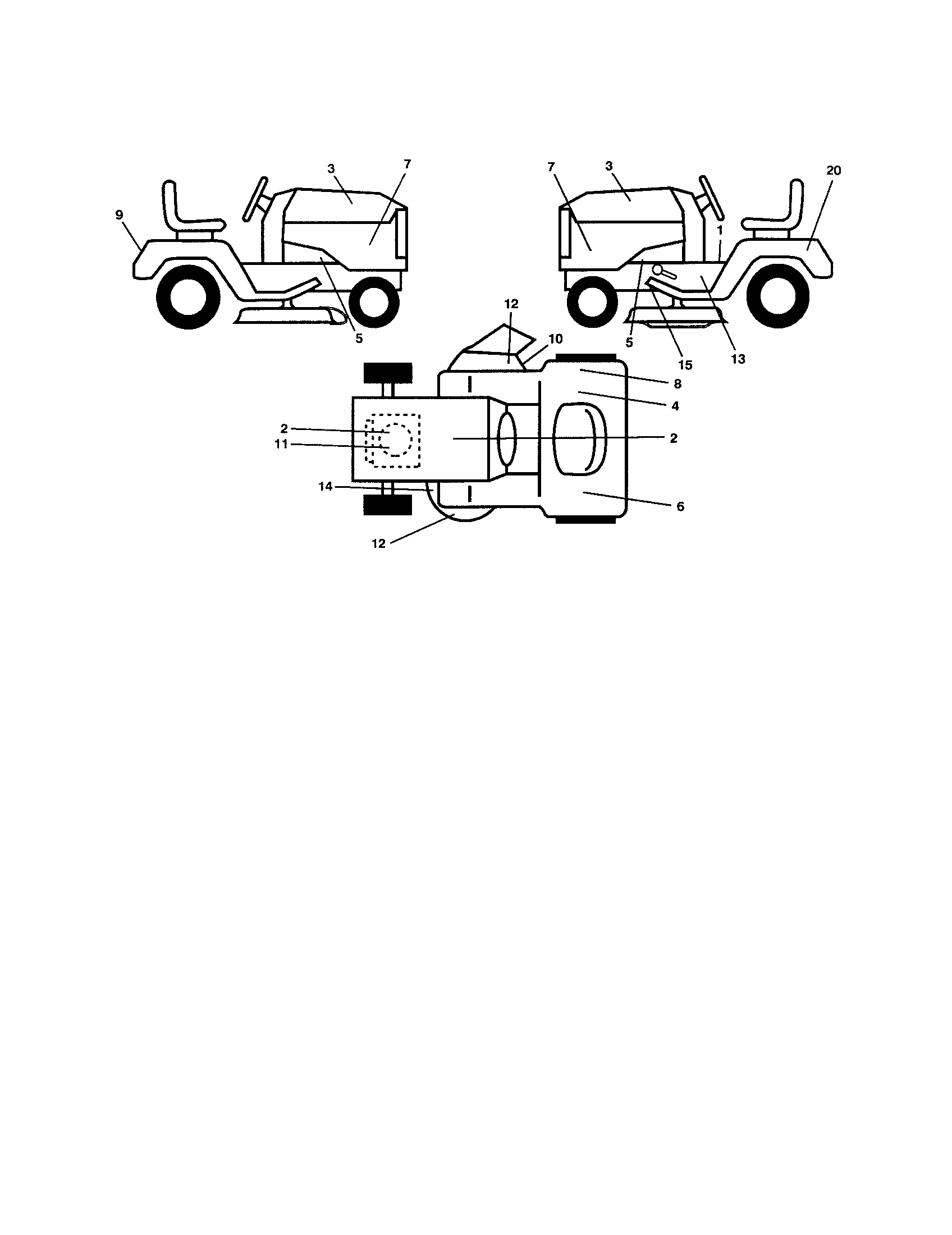 Craftsman 917257400 decal diagram